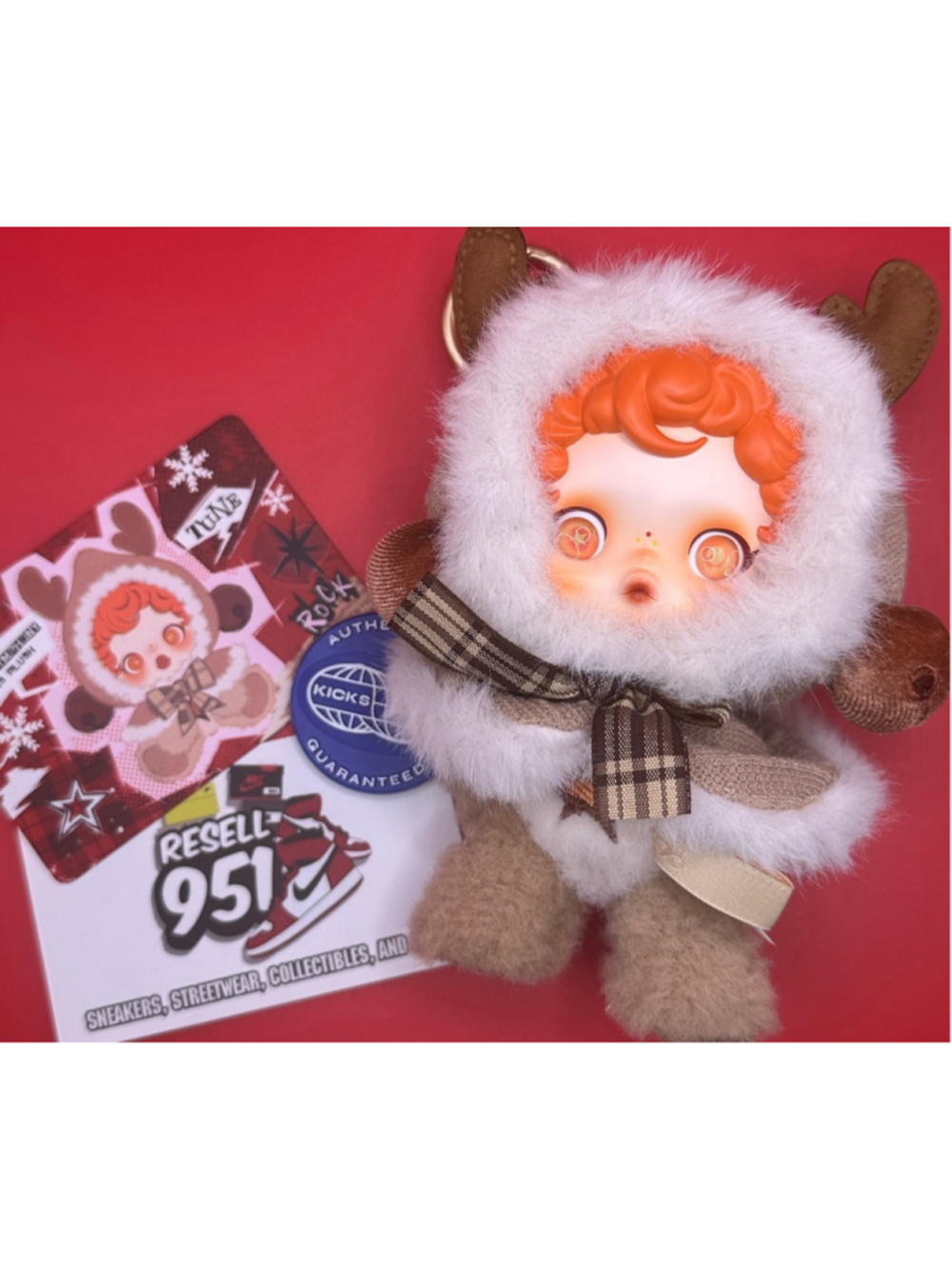 Pop Mart Skull Panda Winter Symphony Series Plush Keychain Tune Figure